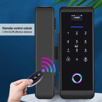 Fingerprint Password IC Card Glass Door Lock APP Control Alarm Access Control System Keypad Lock
Fingerprint Password IC Card Glass Door Lock APP Control Alarm Access Control System Keypad Lock