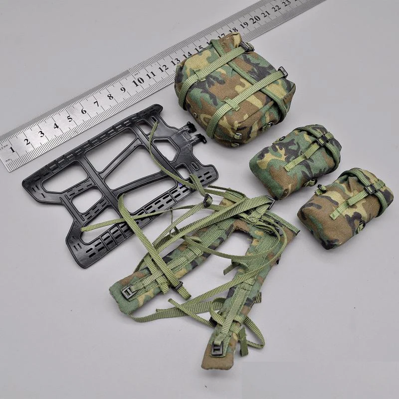 

Модель Флэш-солдата горячая Распродажа 1/6, США, армейская Система переноски с системой «Молле», четыре кластерных ремешка, задняя рамка, сумка для переноски, коллекционная сумка для магазина