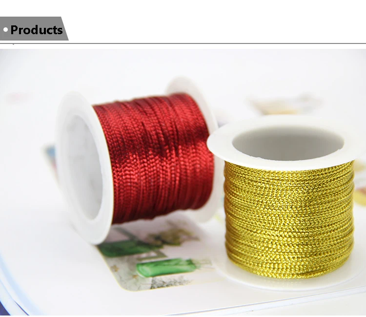 20m Rope Gold Silver Cord Gift Packaging String Metallic Jewelry Thread Cord DIY Tag Line Bracelet Making Labels Mark Lanyard
20m Rope Gold Silver Cord Gift Packaging String Metallic Jewelry Thread Cord DIY Tag Line Bracelet Making Labels Mark Lanyard