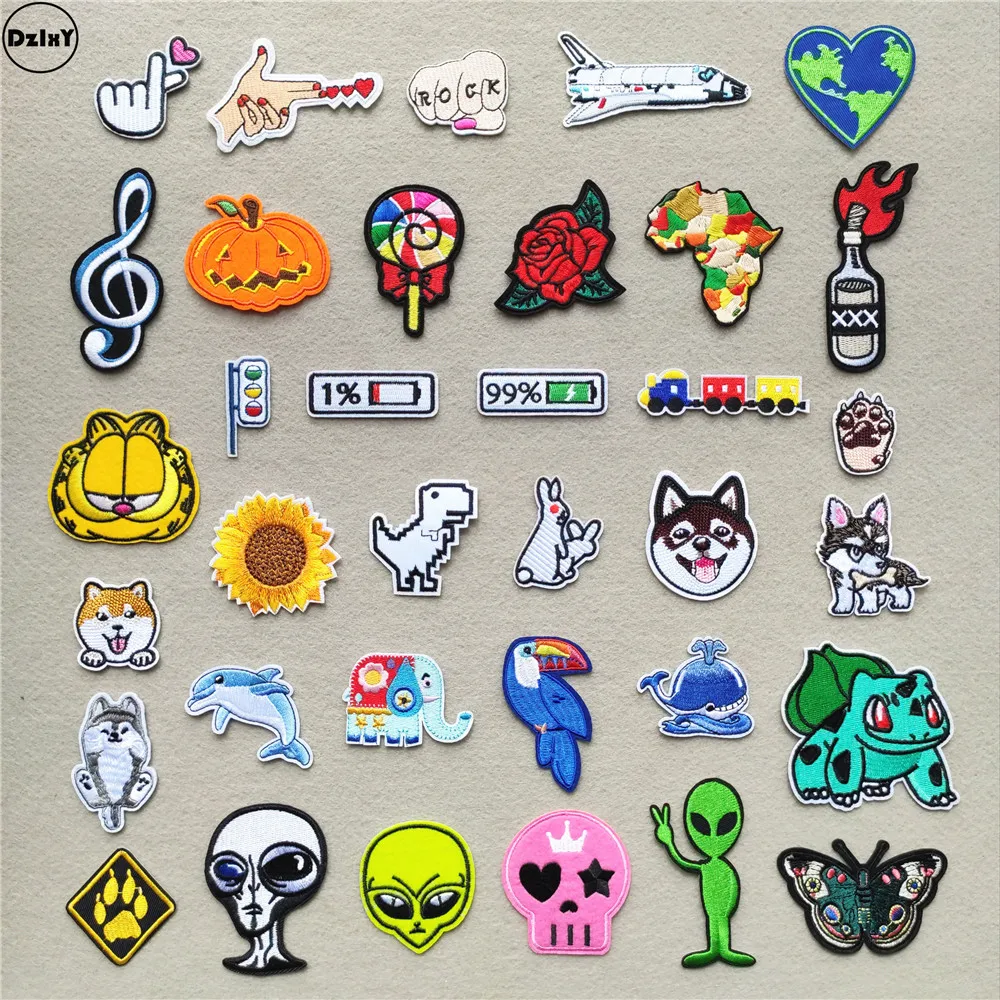 (46 Styles can Choose) Animals Clothes Patches for Stripes Flowers Clothing Stickers Iron on Appliques Alien Embroidery Badges
(46 Styles can Choose) Animals Clothes Patches for Stripes Flowers Clothing Stickers Iron on Appliques Alien Embroidery Badges