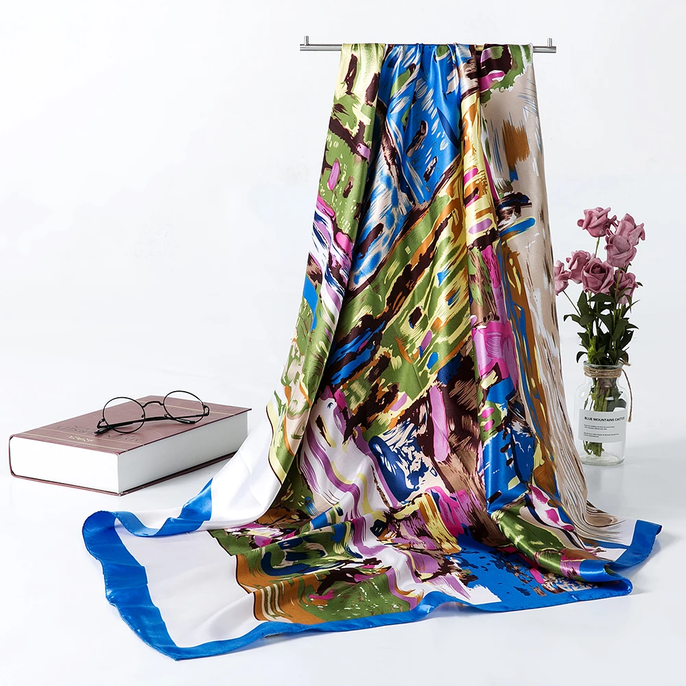 Van Gogh Paintings Silk Scarf Woman Satin Square Scaves Fashion Muslim travel head scarf Hair scarfs S9A9141
Van Gogh Paintings Silk Scarf Woman Satin Square Scaves Fashion Muslim travel head scarf Hair scarfs S9A9141