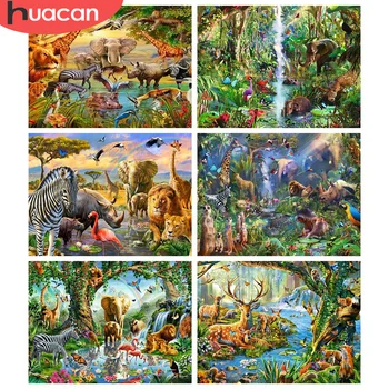 HUACAN Diamond Painting Deer Lion Full Square Elephant Zebra Diamond Embroidery Mosaic Cross Stitch Animal Wall Art
HUACAN Diamond Painting Deer Lion Full Square Elephant Zebra Diamond Embroidery Mosaic Cross Stitch Animal Wall Art