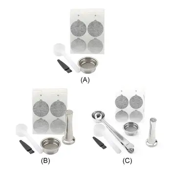 Refillable Coffee Capsule Filters Stainless Steel Reusable Coffee Accessories Compatible with LAVAZZA A MODO MIO Series
Refillable Coffee Capsule Filters Stainless Steel Reusable Coffee Accessories Compatible with LAVAZZA A MODO MIO Series