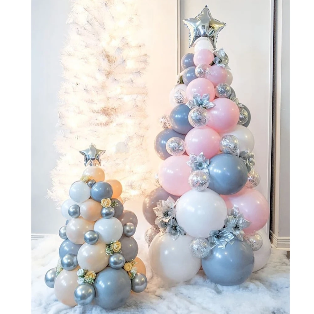 Navidad Latex Pink White Gray Pentagram Balloon Garland Pillar Christmas Ball Tree Xmas Party Decoration For Home New Year 2021
Navidad Latex Pink White Gray Pentagram Balloon Garland Pillar Christmas Ball Tree Xmas Party Decoration For Home New Year 2021