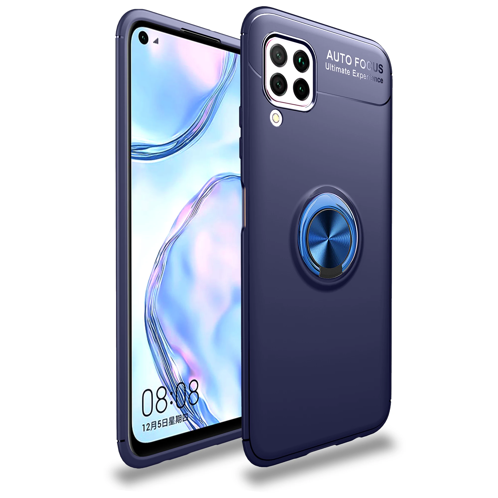 Чехол для Huawei Nova 6 SE автомобильный держатель мягкий силиконовый чехол с магнитным