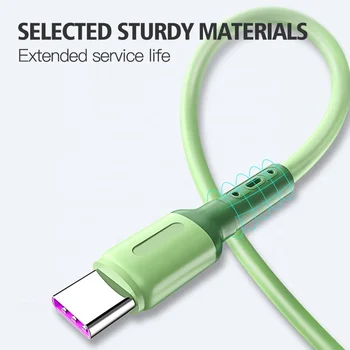 Fashion Liquid Soft Silicone Micro USB Type C Charge Cable Fast Charge Data Transmission Charging Wire For Android Type C Port
Fashion Liquid Soft Silicone Micro USB Type C Charge Cable Fast Charge Data Transmission Charging Wire For Android Type C Port
