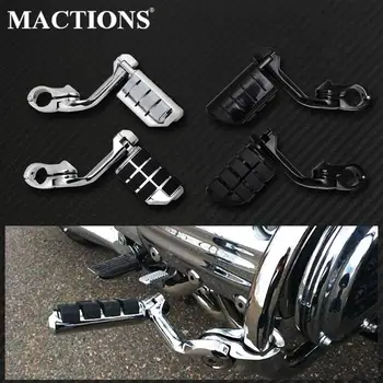 

Motorcycle Long Angled Adjustable 32mm 1.25" Highway Engine Guards Foot Pegs Footpeg For Harley Touring Dyna For Honda For BMW