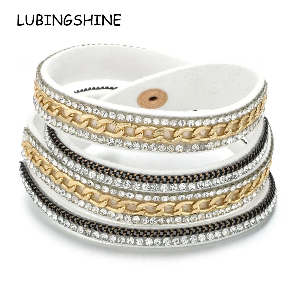 Vintage Multilayer Leather Rhinestones Wide Bracelets&Bangles Women Girls Punk Wrap Chain Bracelet Wristband Party Jewelry Gift
Vintage Multilayer Leather Rhinestones Wide Bracelets&Bangles Women Girls Punk Wrap Chain Bracelet Wristband Party Jewelry Gift