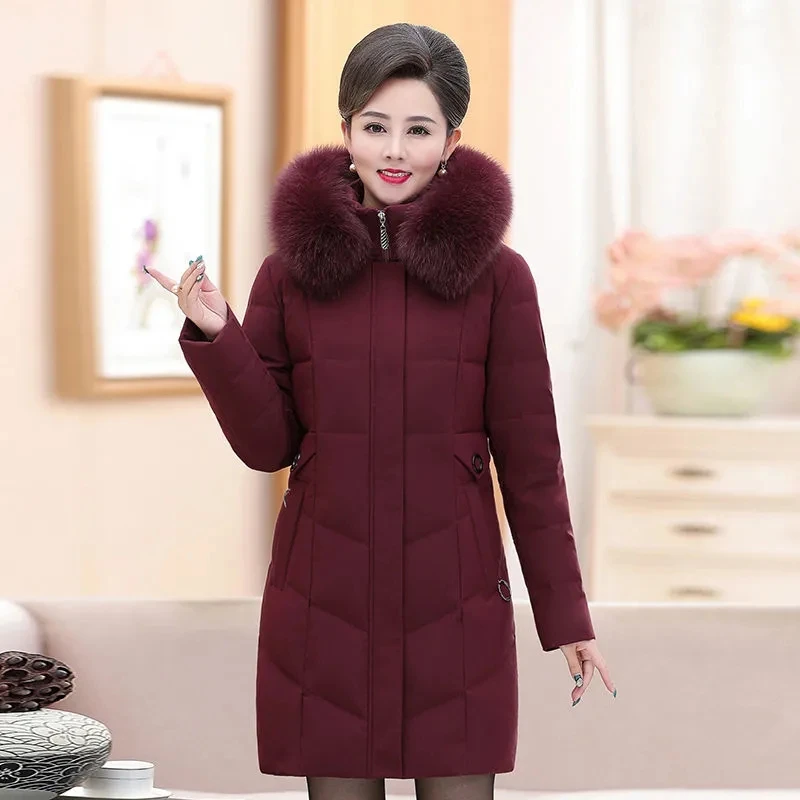 White Duck Down Jacket Women Jacket Coat 2023 Winter Down Jacket Women Middle-aged Elderly Parkas Thicken Jacket
White Duck Down Jacket Women Jacket Coat 2023 Winter Down Jacket Women Middle-aged Elderly Parkas Thicken Jacket