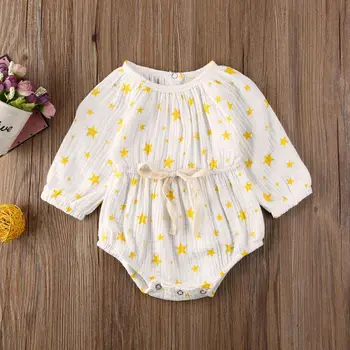 Newborn baby girl romper New Born Casual Clothes Stars Printed Romper Body suit Jumpsuit ropa bebe reborn One-Pieces Outfit
Newborn baby girl romper New Born Casual Clothes Stars Printed Romper Body suit Jumpsuit ropa bebe reborn One-Pieces Outfit