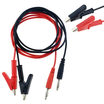 2PCS 4mm Banana Plug to 10mm Alligator Clip Cable Leads 1M Voltage Regulation Power Cable Test Line Multimeter Clip Line
2PCS 4mm Banana Plug to 10mm Alligator Clip Cable Leads 1M Voltage Regulation Power Cable Test Line Multimeter Clip Line