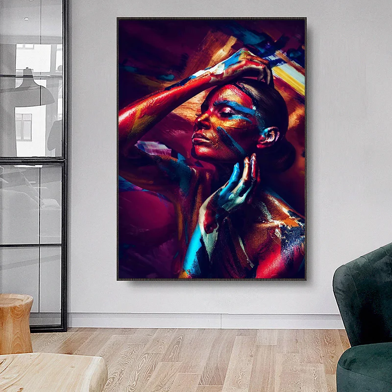 Modern Portrait Posters and Prints Wall Art Canvas Painting Abstract Colorful Nude Women Pictures for Living Room Home Decor
Modern Portrait Posters and Prints Wall Art Canvas Painting Abstract Colorful Nude Women Pictures for Living Room Home Decor
