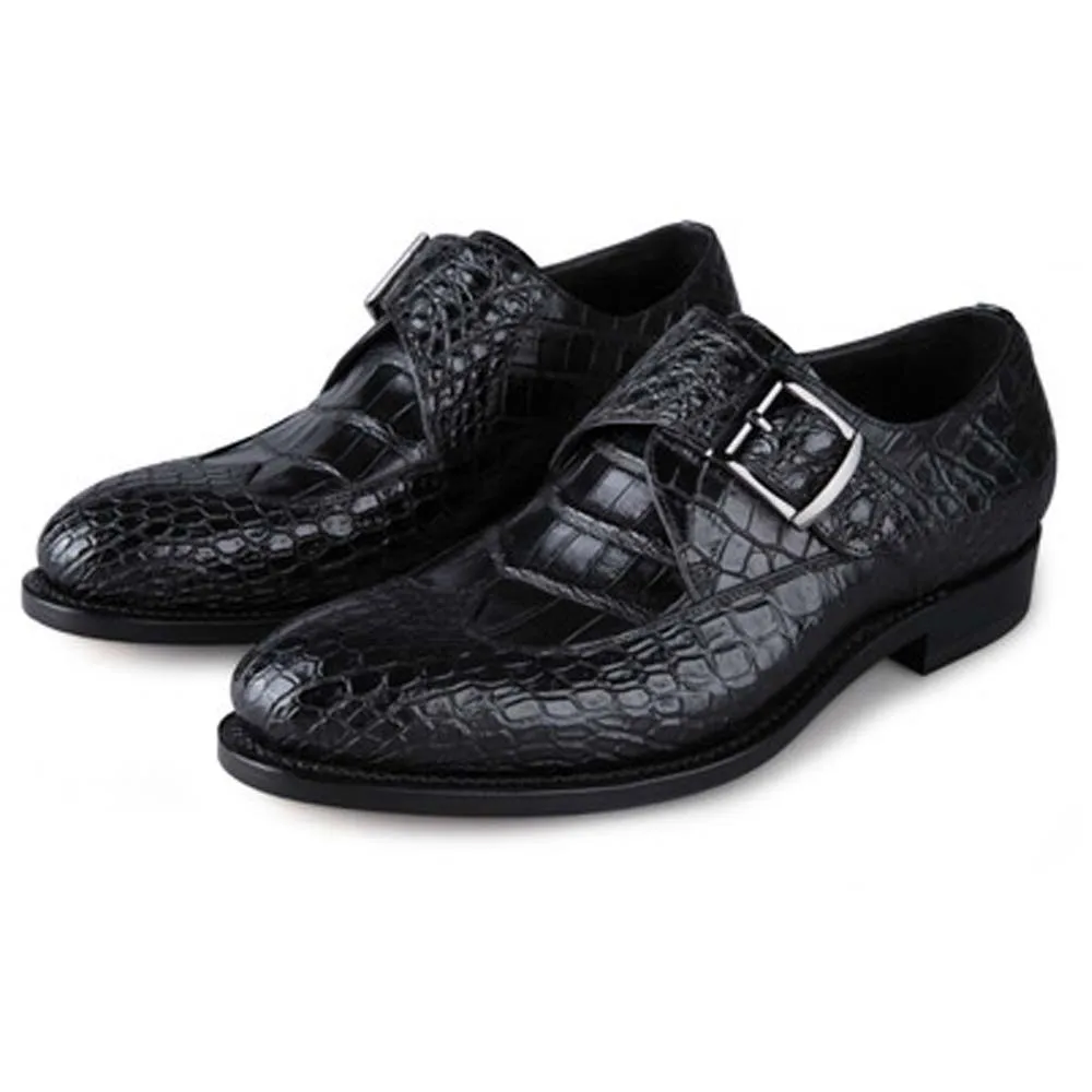 

hujingsha new men dress shoes real crocodile leather sheos men formal shoes male shoes