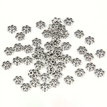 50pcs 6mm Zinc Alloy silver color Flower Star Spacer End Beads Caps Charms For Jewelry Making Bracelet Accessories 854
50pcs 6mm Zinc Alloy silver color Flower Star Spacer End Beads Caps Charms For Jewelry Making Bracelet Accessories 854