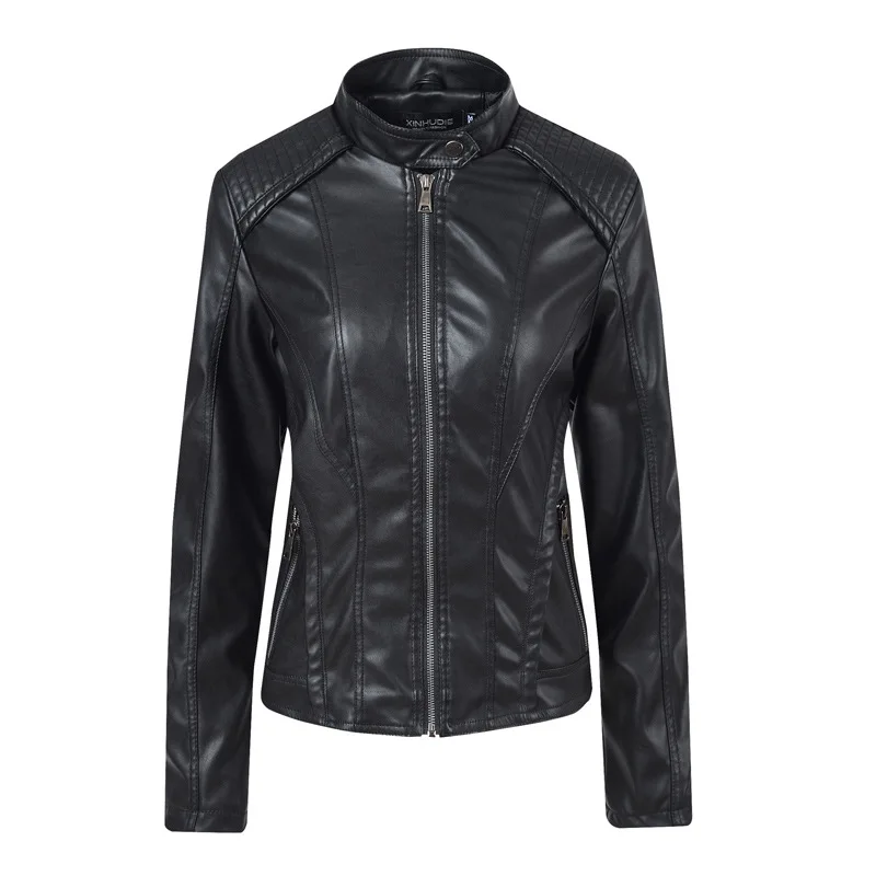 Liva girl 2019 Brand Women's Leather Jacket Motorcycle Black PU Leather Jacket Short Length Slim Faux Leather Coats New Arrival
Liva girl 2019 Brand Women's Leather Jacket Motorcycle Black PU Leather Jacket Short Length Slim Faux Leather Coats New Arrival