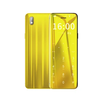 

2019 Original Ulcool V99 Mini Ultrathin Card Cell Phone Dual Sim Cards MP3 Bluetooth Dialer Anti-lost Metal Body mobile Phone