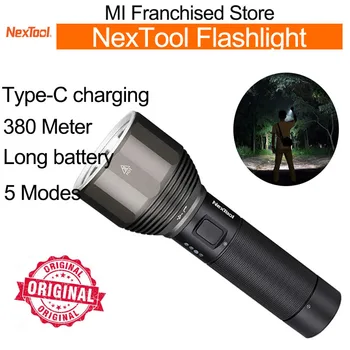 NexTool Rechargeable Flashlight 2000lm 380m 5 Modes Waterproof LED light Type-C Seaching Torch for outdoor Camping
NexTool Rechargeable Flashlight 2000lm 380m 5 Modes Waterproof LED light Type-C Seaching Torch for outdoor Camping