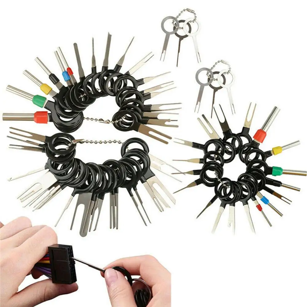 60PCS Car Terminal Removal Tools Kit Wire Connector Pin Release Extractor Puller Terminal Repair Professional Wire Terminal Kit
60PCS Car Terminal Removal Tools Kit Wire Connector Pin Release Extractor Puller Terminal Repair Professional Wire Terminal Kit