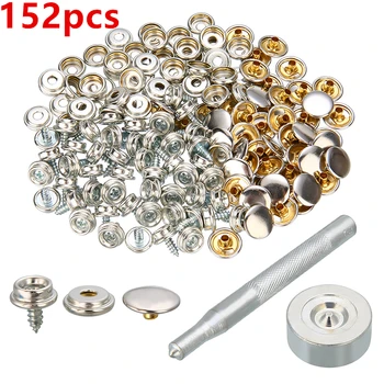 152pcs 10mm Screw Boat Marine Repair Canvas Fabric Snap Fastener Cover Button Socket Screw Stud Self-Tapping Support Accessories
152pcs 10mm Screw Boat Marine Repair Canvas Fabric Snap Fastener Cover Button Socket Screw Stud Self-Tapping Support Accessories