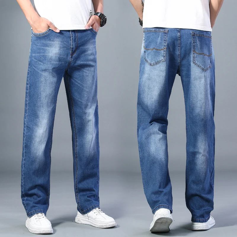 Mens Thin leg Loose Jeans Classic Mens Thin leg Loose Jeans Classic