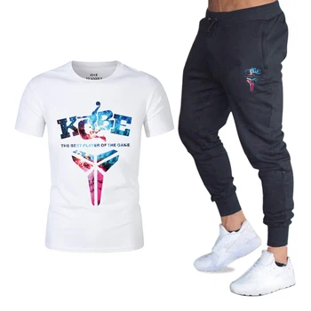 

Summer Hot Men's Sets T Shirts+Pants Two Pieces Sets Casual Tracksuit 2020 Tide Brand Tshirt Suits Gyms Fitness Sportswears Set
