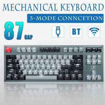 87Key Mechanical Gaming Keyboard Blue Switch Waterproof Tri-mode Connection Wireless bluetooth Keyboard for Gamer Office Working
87Key Mechanical Gaming Keyboard Blue Switch Waterproof Tri-mode Connection Wireless bluetooth Keyboard for Gamer Office Working