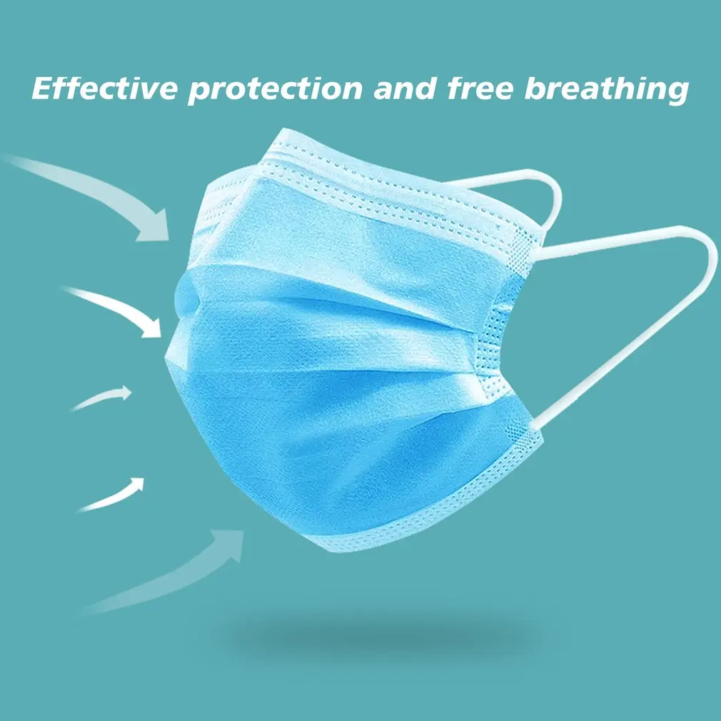 50PCS Disposable Protective Mask 3 Layers Dustproof Facial Protective Cover Masks Maldehyde Prevent bacteria Masks Dropshipping
50PCS Disposable Protective Mask 3 Layers Dustproof Facial Protective Cover Masks Maldehyde Prevent bacteria Masks Dropshipping