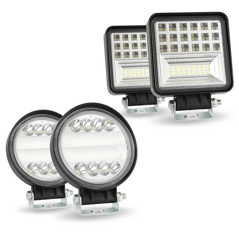 8/18LEDs Car Work Light 72/126W Waterproof Shockproof Round Square Mini Auto Truck Mini Spotlight White Fog Lamp
8/18LEDs Car Work Light 72/126W Waterproof Shockproof Round Square Mini Auto Truck Mini Spotlight White Fog Lamp