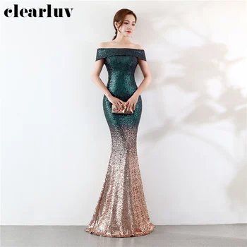 Evening Dresses Sequins Plus Size Robe De Soiree DX302-4 Off Shoulder Women Party Dresses 2020 Long Elegant Mermaid Prom Dresses
Evening Dresses Sequins Plus Size Robe De Soiree DX302-4 Off Shoulder Women Party Dresses 2020 Long Elegant Mermaid Prom Dresses