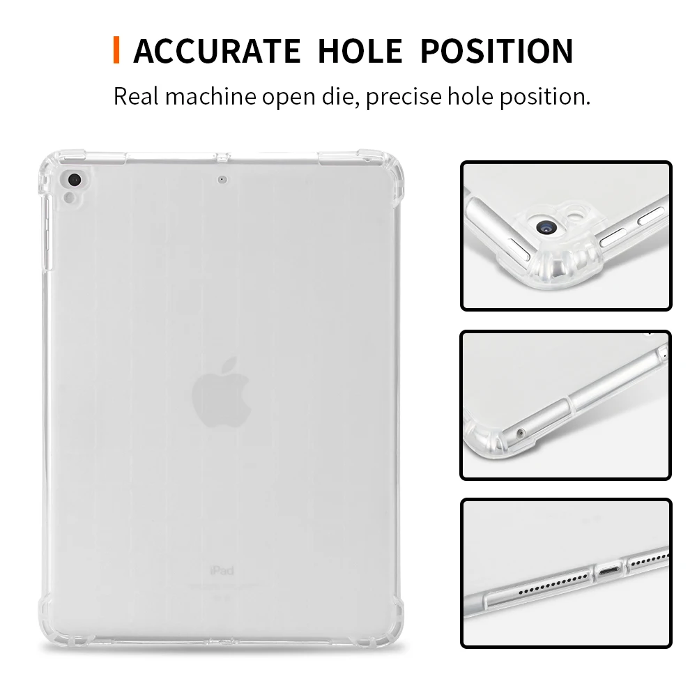 Case For iPad Air 2 Case Soft TPU Silicon Shockproof Cover for iPad Air 1 Transparent Slim Cases for new ipad 9.7 2017,2018
Case For iPad Air 2 Case Soft TPU Silicon Shockproof Cover for iPad Air 1 Transparent Slim Cases for new ipad 9.7 2017,2018
