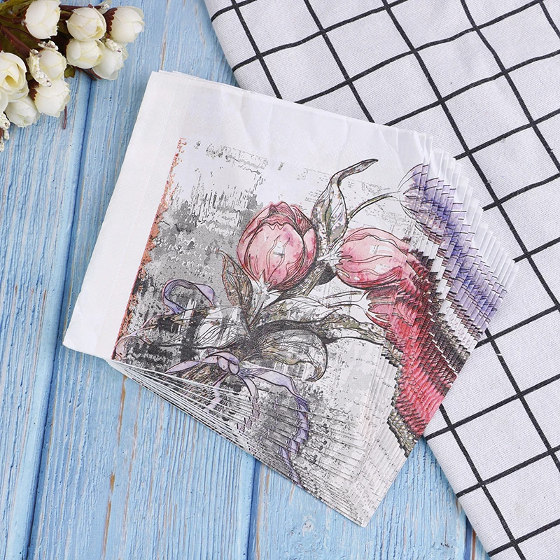 20pcs/1Bag Wedding Decor Napkins paper Flower Pattern Decoupage Napkin Paper Tissue for Xmas
20pcs/1Bag Wedding Decor Napkins paper Flower Pattern Decoupage Napkin Paper Tissue for Xmas