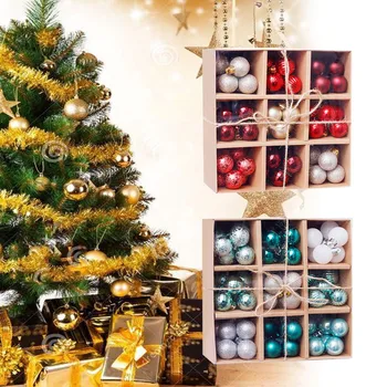 Christmas Ball Baubles Tree Decor Ball Glitter Plastic Hanging Pendant Decorations For Home Christmas Xmas Tree Wreath Ornament 
Christmas Ball Baubles Tree Decor Ball Glitter Plastic Hanging Pendant Decorations For Home Christmas Xmas Tree Wreath Ornament