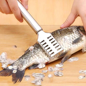 Stainless Steel Fish Scales Quickly Clean Seafood Fish Scale Scraper Kitchen Fish Scale Removal Tool
Stainless Steel Fish Scales Quickly Clean Seafood Fish Scale Scraper Kitchen Fish Scale Removal Tool