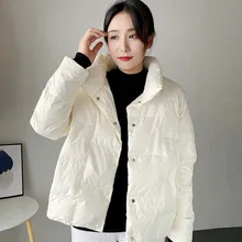 New down jacket female white duck down autumn and winter light fashionable versatile short down jacket women red read coat 
New down jacket female white duck down autumn and winter light fashionable versatile short down jacket women red read coat