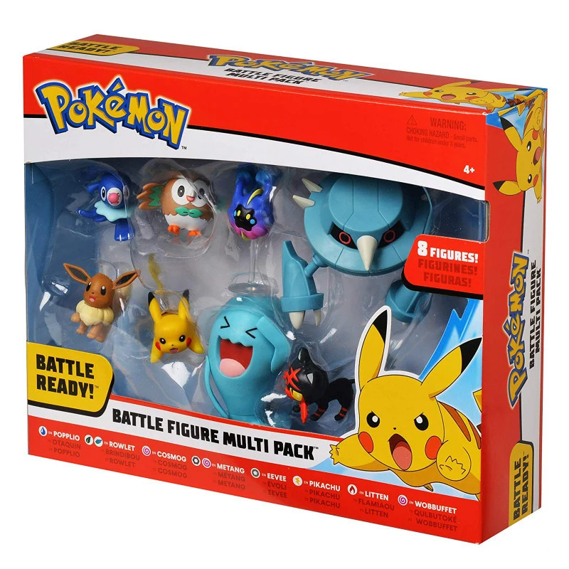 8pcs/set of Pokémon Pikachu figure doll Popplio Rowlet Cosmog Metang Eevee Wobbuffet pickup doll toys for kids 2 to 4 years old
8pcs/set of Pokémon Pikachu figure doll Popplio Rowlet Cosmog Metang Eevee Wobbuffet pickup doll toys for kids 2 to 4 years old