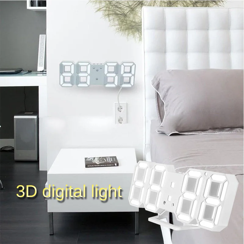 Modern Digital 3D LED Wall Clock Alarm Clocks Snooze Clock with 12/24 Hour Display PAK55
Modern Digital 3D LED Wall Clock Alarm Clocks Snooze Clock with 12/24 Hour Display PAK55