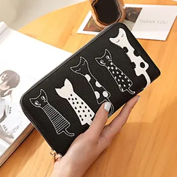Luxury High Quality Wallet Women Cat Cartoon Wallet Creative Female Card Holder Casual Zip Ladies Clutch PU Leather Coin Purse
Luxury High Quality Wallet Women Cat Cartoon Wallet Creative Female Card Holder Casual Zip Ladies Clutch PU Leather Coin Purse