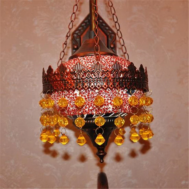 2019 Bohemia Style Romantic Wall Lamp Tiffany Crystal Cafe Lights Restaurant / Bedroom Decoration Light Free Shipping 
2019 Bohemia Style Romantic Wall Lamp Tiffany Crystal Cafe Lights Restaurant / Bedroom Decoration Light Free Shipping