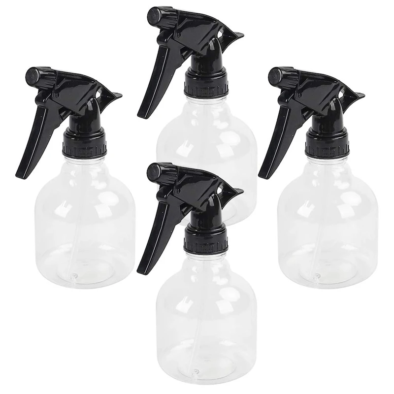 Plastic Spray Bottles 4Pcs 8Oz Empty Clear Spray Bottle with Black Trigger Sprayers,Adjustable Nozzle,or Cleaning
Plastic Spray Bottles 4Pcs 8Oz Empty Clear Spray Bottle with Black Trigger Sprayers,Adjustable Nozzle,or Cleaning