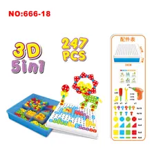 Kids Electric Drill Screw Nut Puzzles Toys Pretend Play Tool Drill Disassembly Assembly Children Drill 3D Puzzle Toys For Boy
Kids Electric Drill Screw Nut Puzzles Toys Pretend Play Tool Drill Disassembly Assembly Children Drill 3D Puzzle Toys For Boy