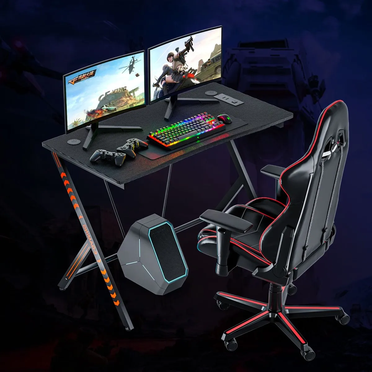 Y-Shape Gaming Table Computer Desk E-sports Gamer Desk Desktops Study Table Writing Desk Living Room Desks Furniture PC Table Y-Shape Gaming Table Computer Desk E-sports Gamer Desk Desktops Study Table Writing Desk Living Room Desks Furniture PC Table