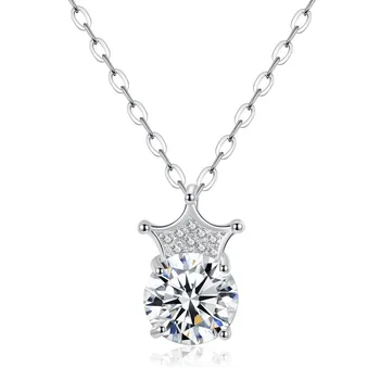 Classic Zircon Gold/Silver Color Crown Pendant Necklace Temperament Clavicle Chain Woman Jewelry Valentine Gift Chain Necklace
Classic Zircon Gold/Silver Color Crown Pendant Necklace Temperament Clavicle Chain Woman Jewelry Valentine Gift Chain Necklace