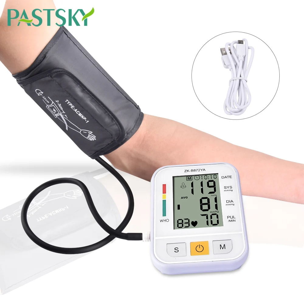 Digital Blood Pressure Monitor Upper Arm Tonometer Portable Blood pressure meter Automatic Sphygmomanometer pulsometer
Digital Blood Pressure Monitor Upper Arm Tonometer Portable Blood pressure meter Automatic Sphygmomanometer pulsometer
