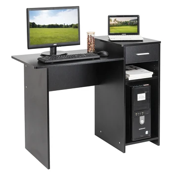 【US Warehouse】High-quality Integrated Melamine Board Computer Desk with Drawer 8526 Black (Computer Desk Table)
【US Warehouse】High-quality Integrated Melamine Board Computer Desk with Drawer 8526 Black (Computer Desk Table)