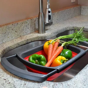 Multifunction Folding Basin Creative Plastic Storage Basket Kitchen Space-saving Practical Leak Water Collapsible Drain Baskets
Multifunction Folding Basin Creative Plastic Storage Basket Kitchen Space-saving Practical Leak Water Collapsible Drain Baskets