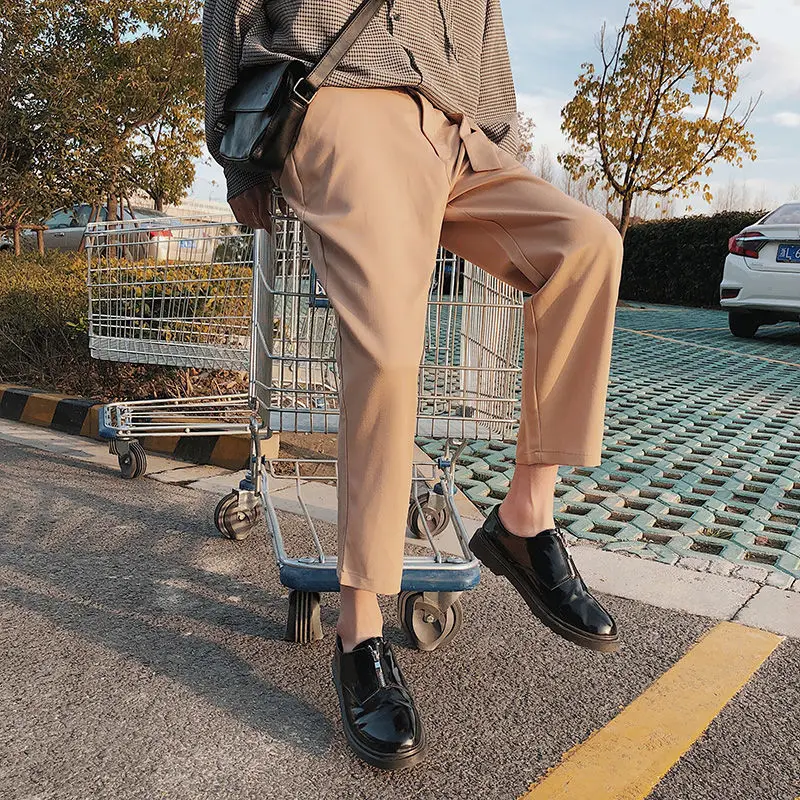 Men's casual pants 2020 spring and summer new solid color loose straight nine points casual pants youth fashion trend men's
Men's casual pants 2020 spring and summer new solid color loose straight nine points casual pants youth fashion trend men's