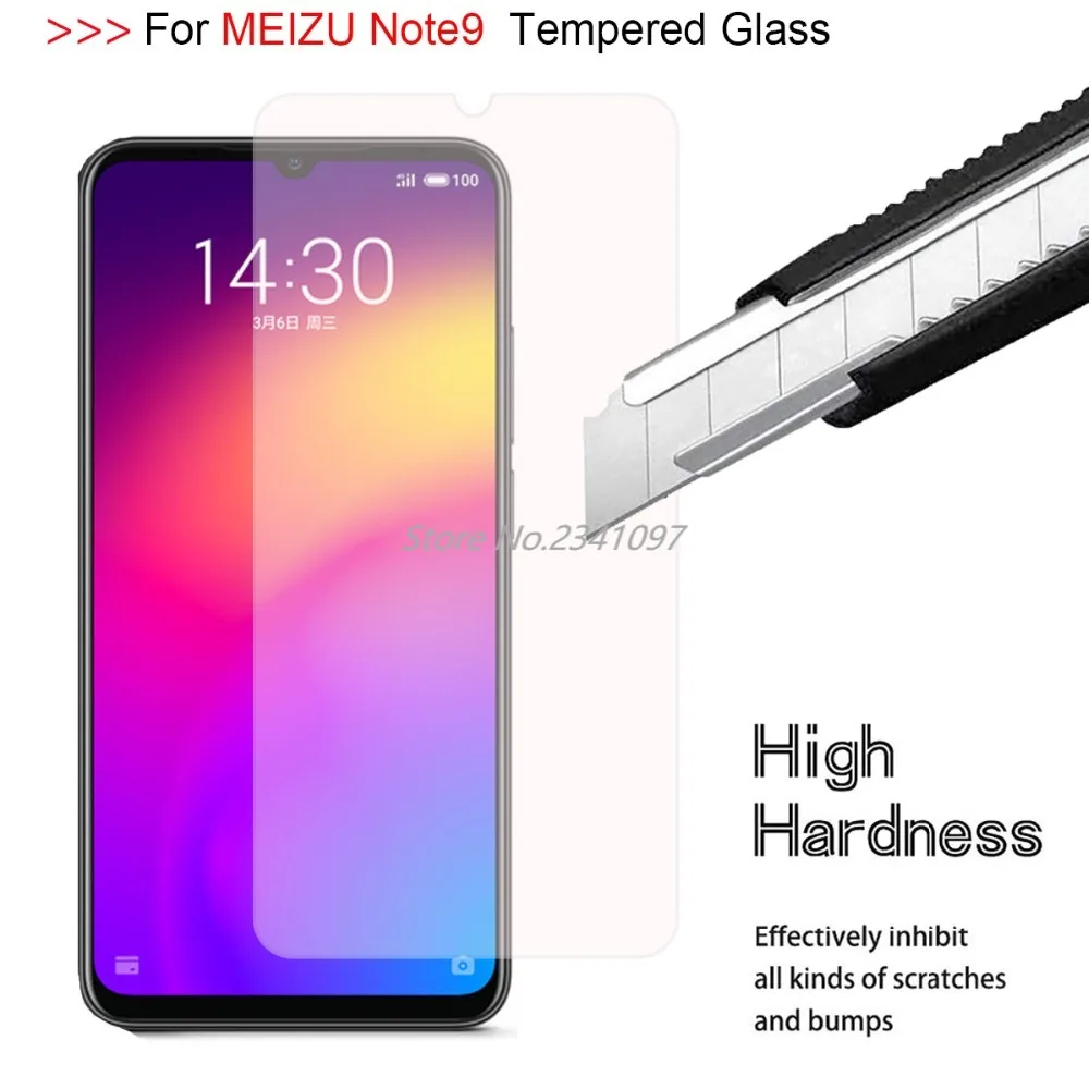 9H 2.5D Tempered Glass Case for MEIZU Note9 Ultra-thin Note 9 Scratch Proof Screen Protector Film | Мобильные телефоны и