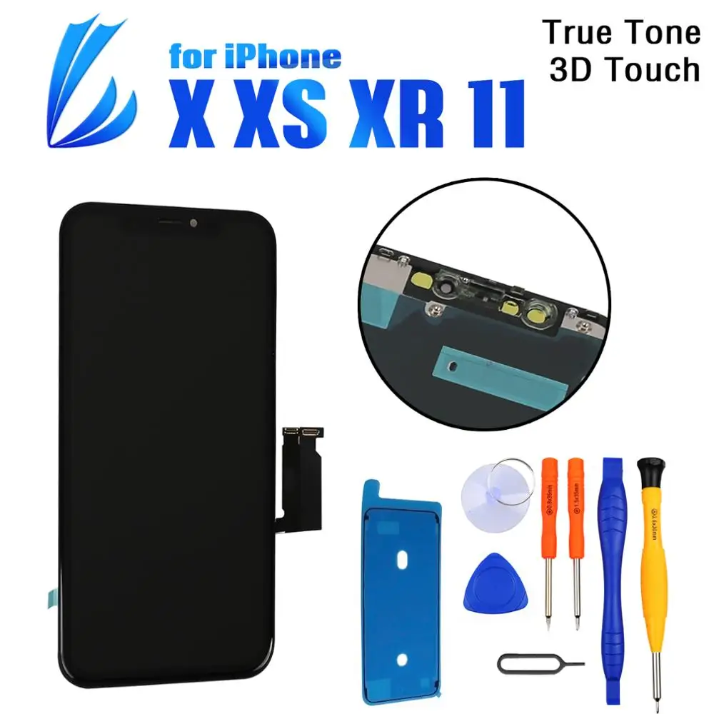 100% Tested LCD Pantalla For iPhone X XR XS 11 Screen Replacement LCD Display 3D Touch Screen Phone Part Digitizer Assembly+Tool
100% Tested LCD Pantalla For iPhone X XR XS 11 Screen Replacement LCD Display 3D Touch Screen Phone Part Digitizer Assembly+Tool