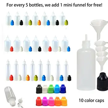 5pcs 5ml/10ml/15ml/20ml/30ml/50ml/100ml/120ml Empty LDPE Plastic E Liquid Juice Dropper Eye Bottles Long Tip Caps Vape Container
5pcs 5ml/10ml/15ml/20ml/30ml/50ml/100ml/120ml Empty LDPE Plastic E Liquid Juice Dropper Eye Bottles Long Tip Caps Vape Container