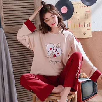 XIYUAER New Thin Cartoon Printed Long Sleeve Cute Sleepwear Women Pajamas Set Spring Autumn Casual Homewear Female Pyjamas
XIYUAER New Thin Cartoon Printed Long Sleeve Cute Sleepwear Women Pajamas Set Spring Autumn Casual Homewear Female Pyjamas